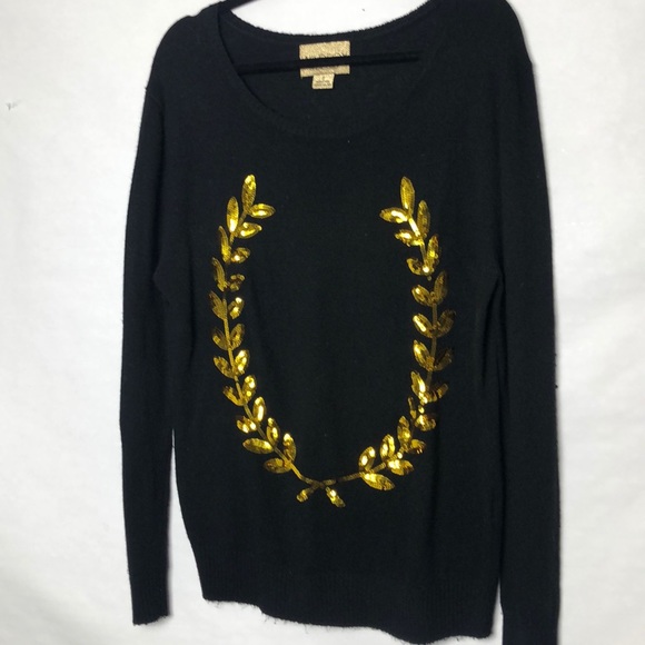 Wildfox Sweaters - Wildfox gold label sequin laurel leaves sweater